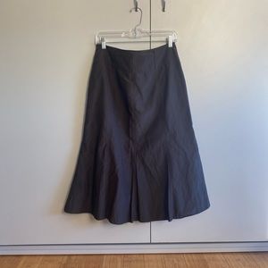 Y2K midi brown skirt